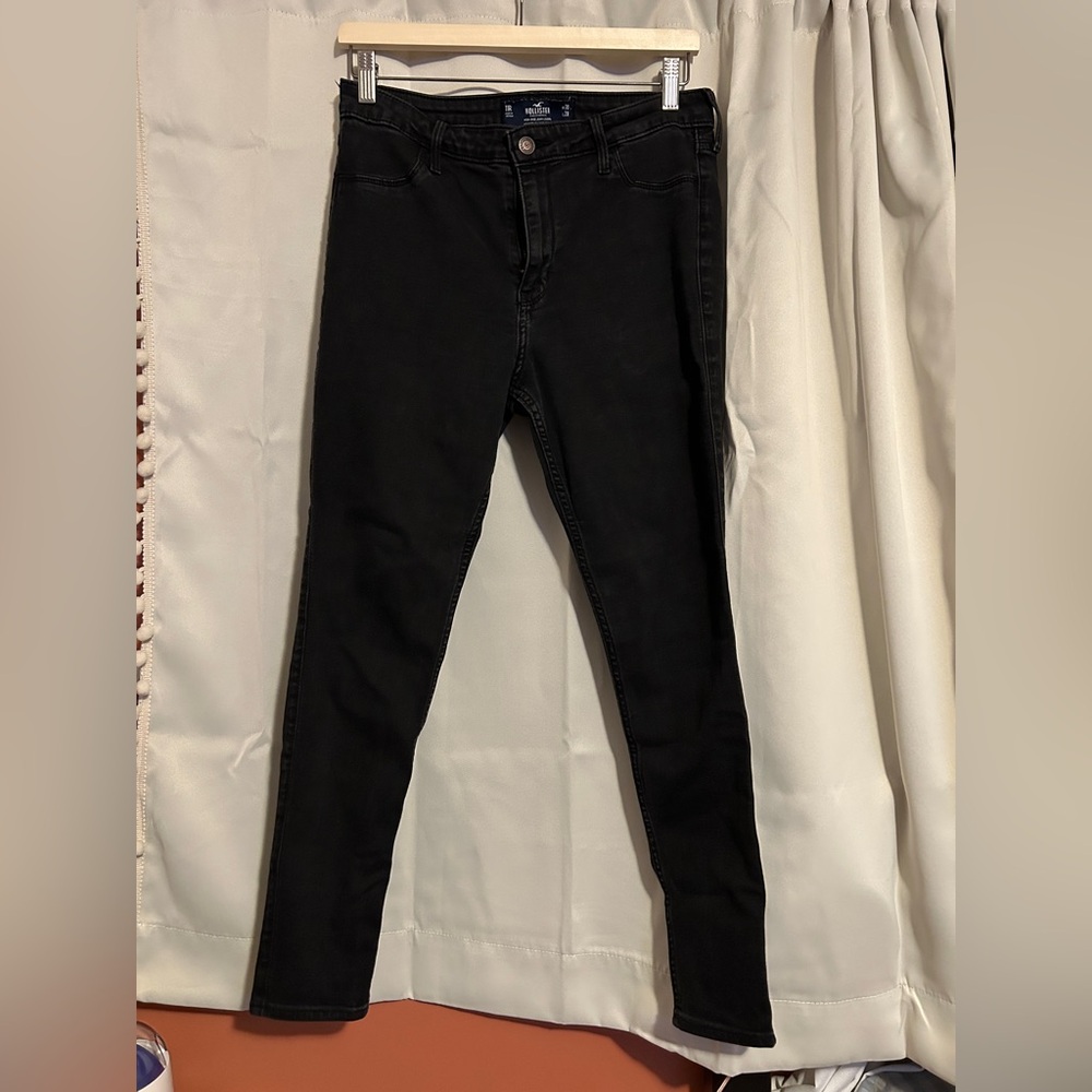 Hollister Women's Jet Black Skinny Jeans
